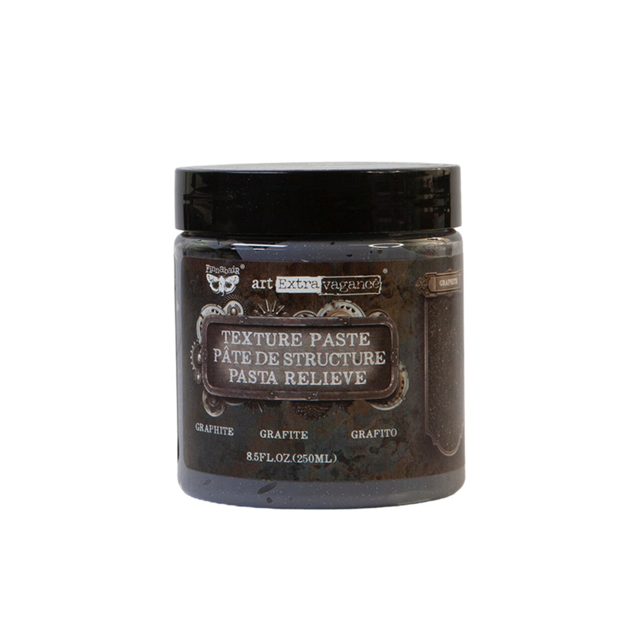 Prima Marketing Inc Art Extravagance- Texture Paste - Graphite 8.45Oz (250Ml) 655350961497